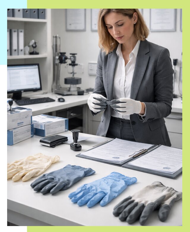 Сертификация перчаток в Елабуге от 8609 р. | Алешин-Лбг