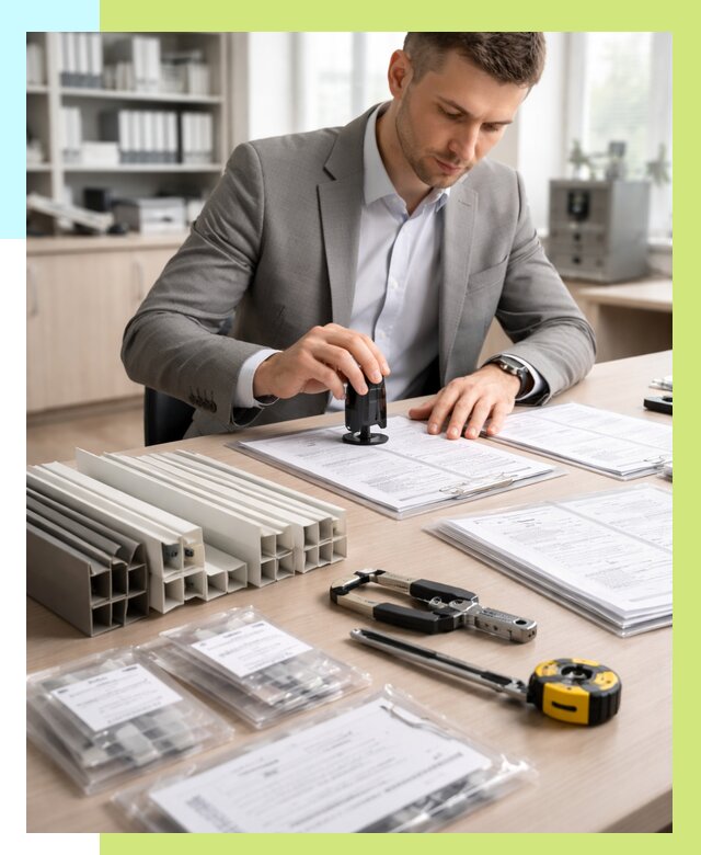 Сертификация ПВХ продукции в Елабуге от 8609 р., Алешин-Лбг