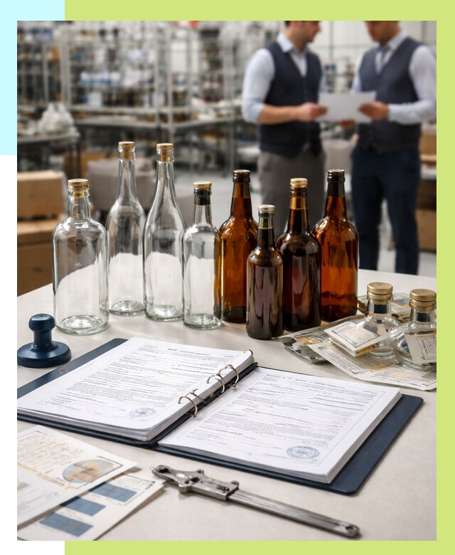 Сертификация стеклянных бутылок в Елабуге от 25320 р. | Алешин-Лбг