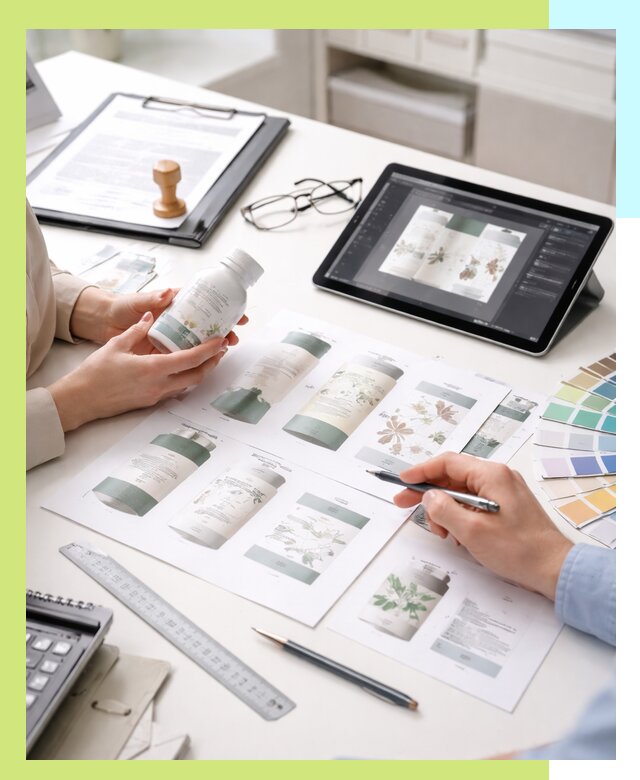 Профессиональная разработка дизайна и текста этикетки продукции в Елабуге