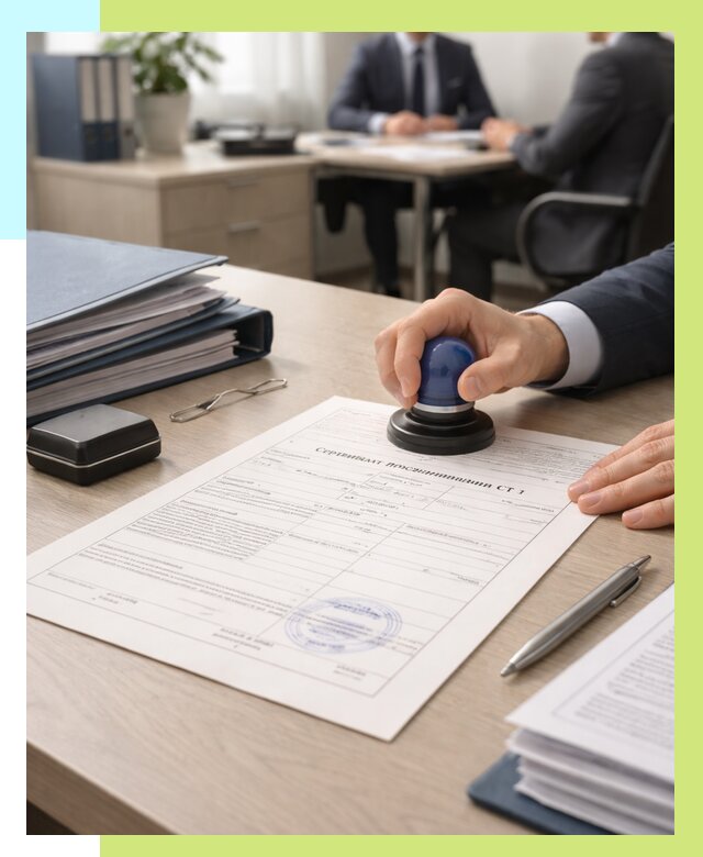 Сертификат происхождения СТ 1 в Елабуге от 4558 р. | Алешин-Лбг