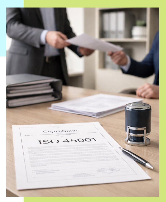 Сертификат ISO 45001 в Елабуге под ключ от 45576 р. | Алешин-Лбг